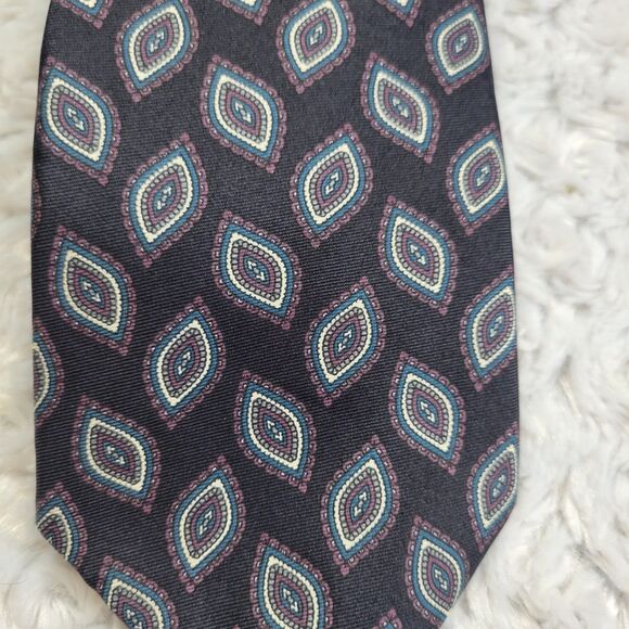 vintage allyn st. john mens tie abstract print classic designer - Picture 2 of 4